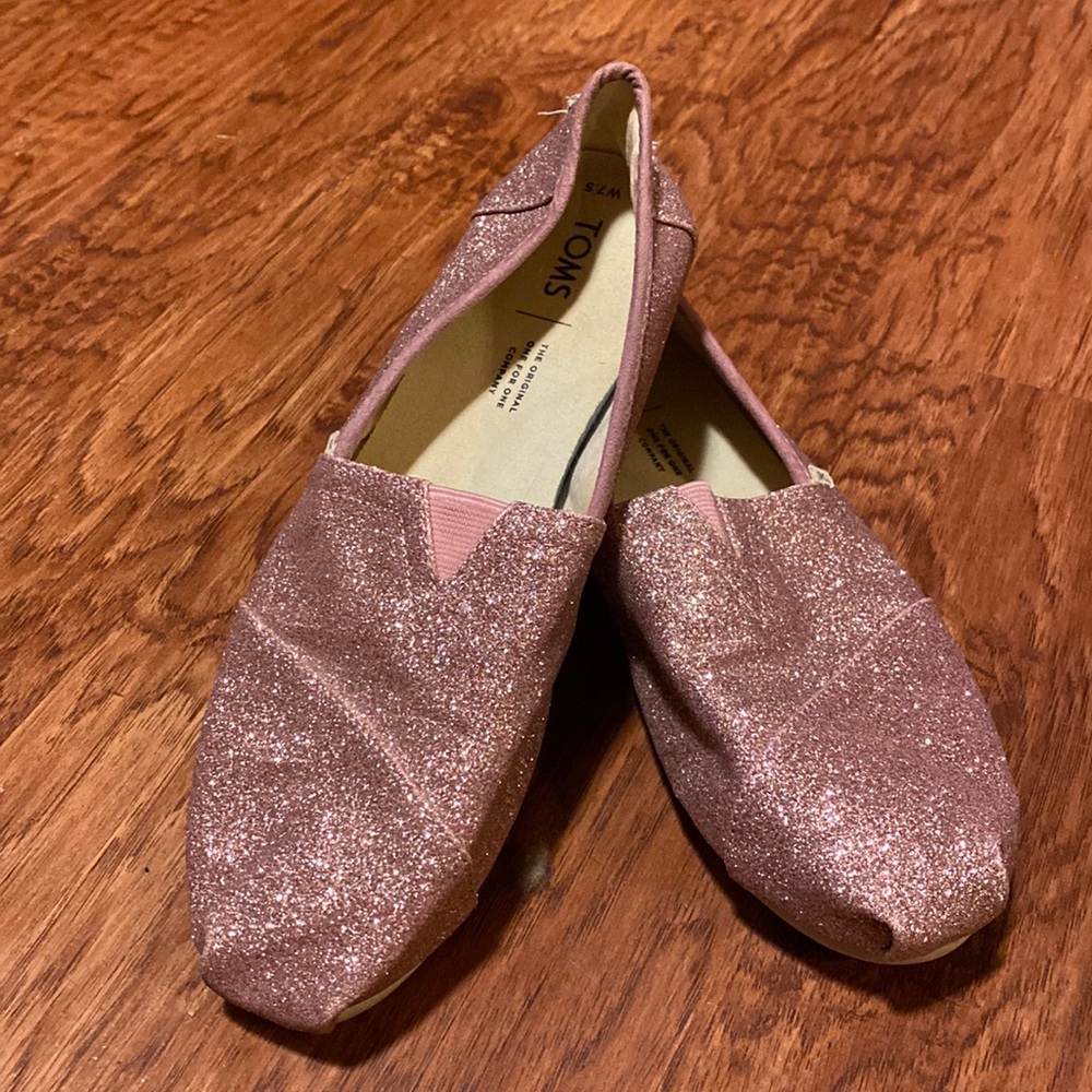 Tom’s classics Pink glitter 7.5